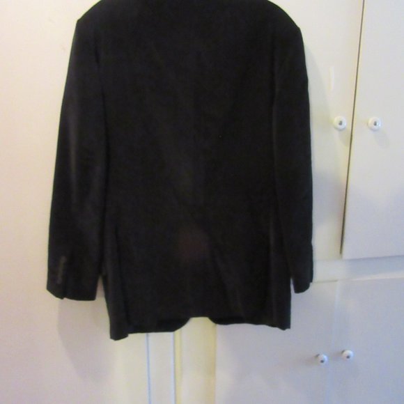 Custom Made David August 3 Button Black Corduroy Sport Coat - Picture 2 of 8
